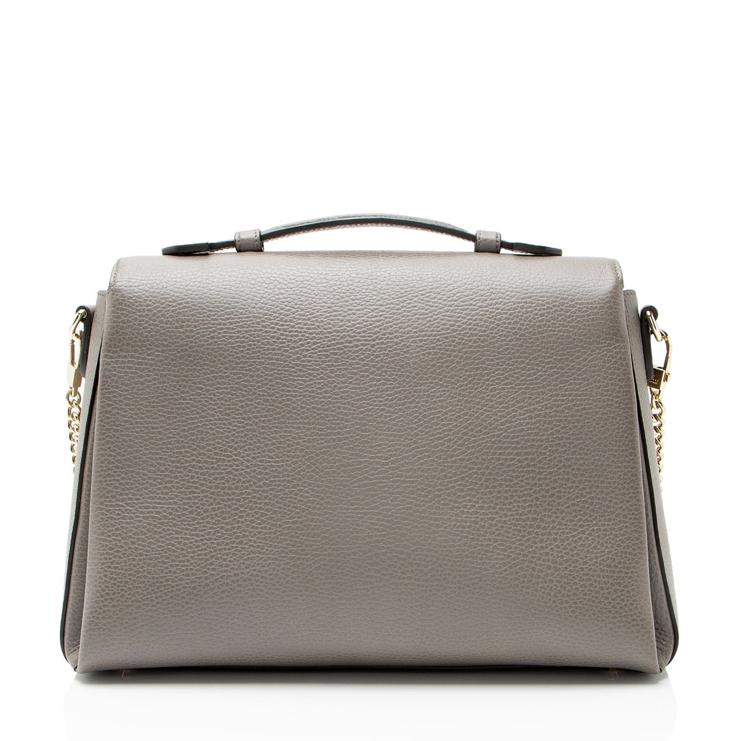 Gucci Calfskin Interlocking G Top Handle Medium Shoulder Bag