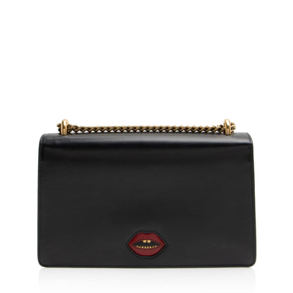 Gucci Calfskin Malaga Kid Heart GG Marmont Medium Flap Bag