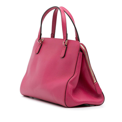 Gucci Calfskin Swing Top Handle Satchel