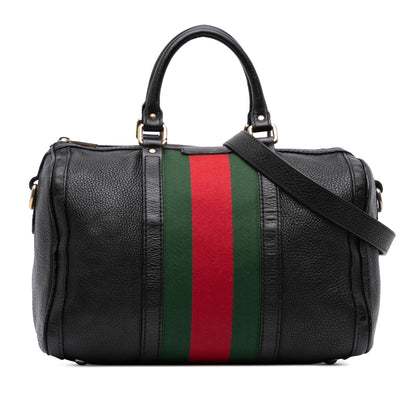 Gucci Calfskin Web Joy Boston Bag