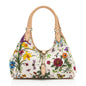 Gucci Canvas Flora Bardot Shoulder Bag