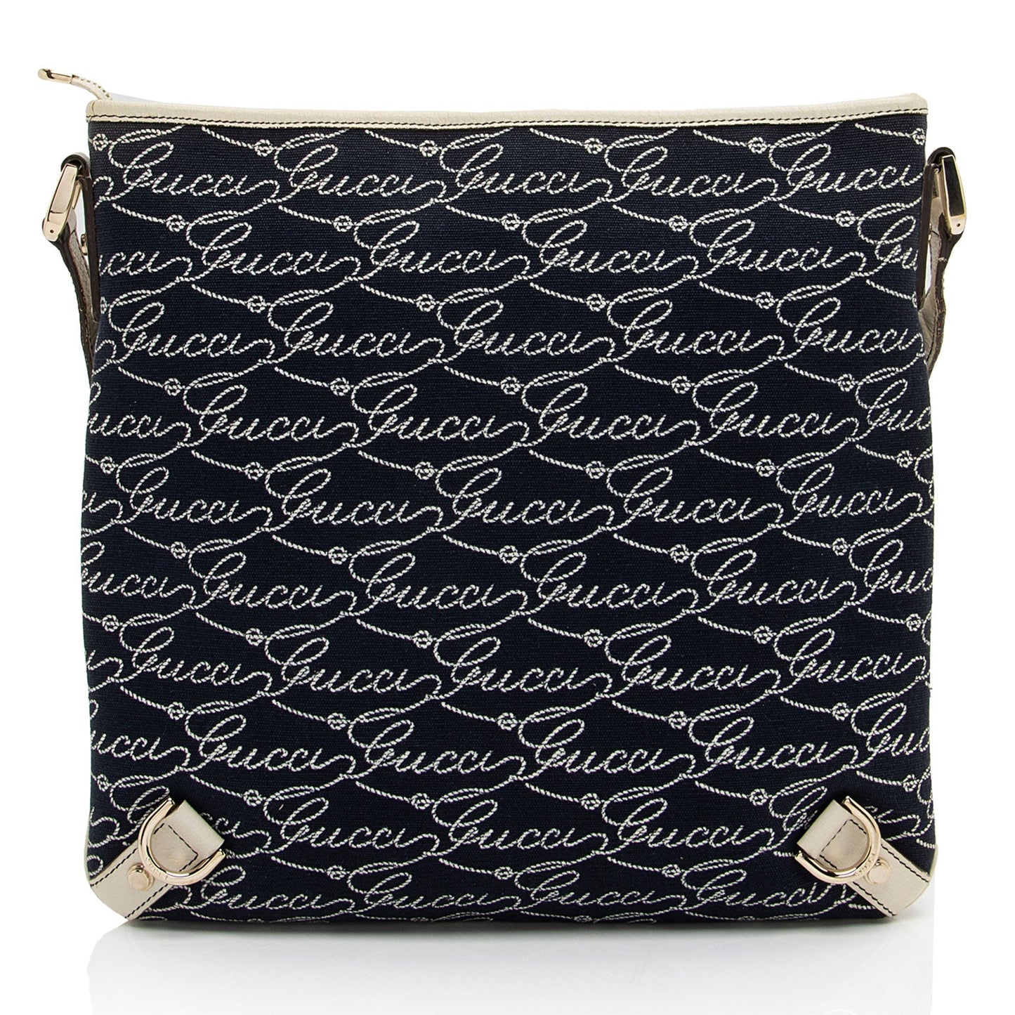 Gucci Canvas Lasso Script Abbey Messenger (SHF-coBFi9)