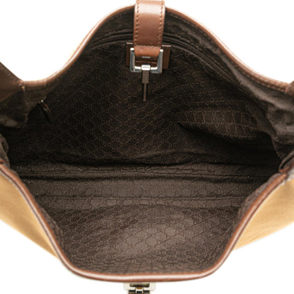 Gucci Canvas Web Jackie Shoulder Bag