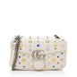 Gucci Crystal Embellished Matelasse GG Marmont Small Flap Bag (SHF-3tbySh)