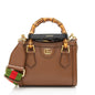 Gucci Cuir Leather Bamboo Diana Mini Tote