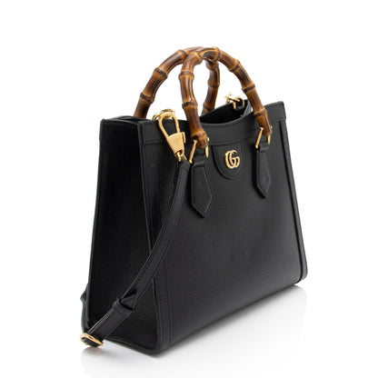 Gucci Cuir Leather Diana Small Tote