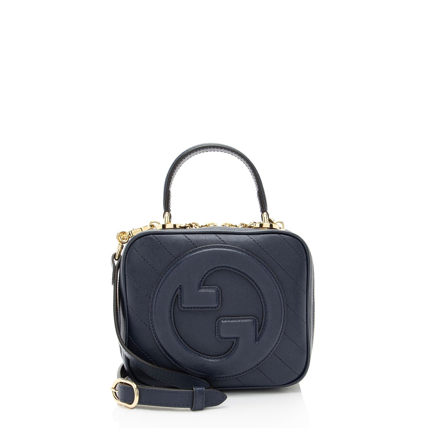 Gucci Diagonal Stitched Calfskin Blondie Top Handle
