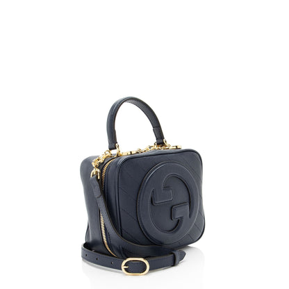 Gucci Diagonal Stitched Calfskin Blondie Top Handle