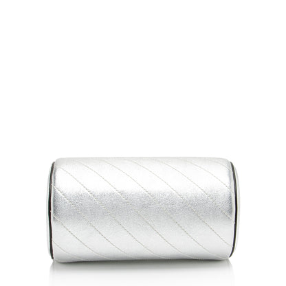 Gucci Metallic Calfskin Blondie Mini Barrel Bag