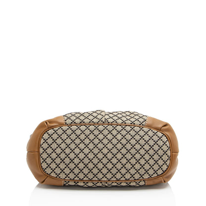 Gucci Diamante Canvas Sukey Medium Satchel