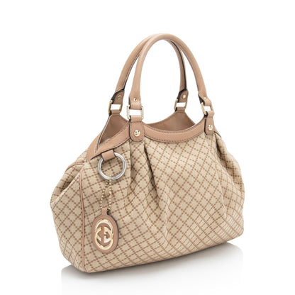 Gucci Diamante Canvas Sukey Medium Tote (SHF-uHQzf7)