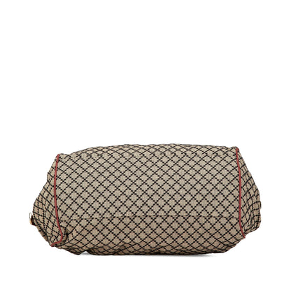 Gucci Diamante Canvas Sukey Satchel