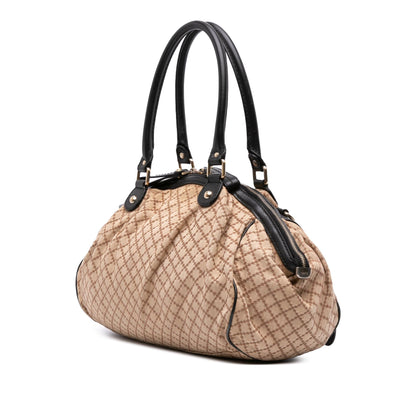 Gucci Diamante Canvas Sukey Satchel