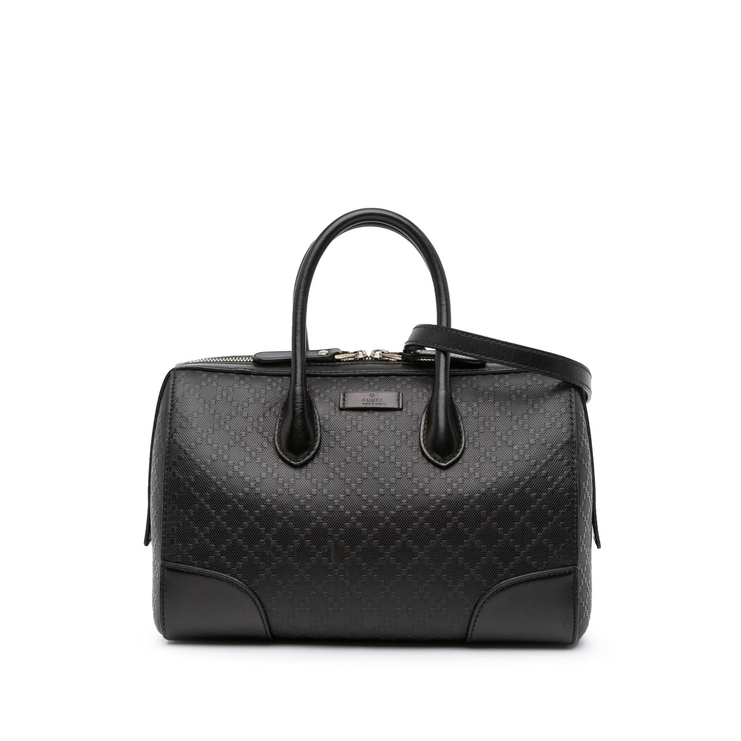 Gucci Diamante Leather Boston Bag