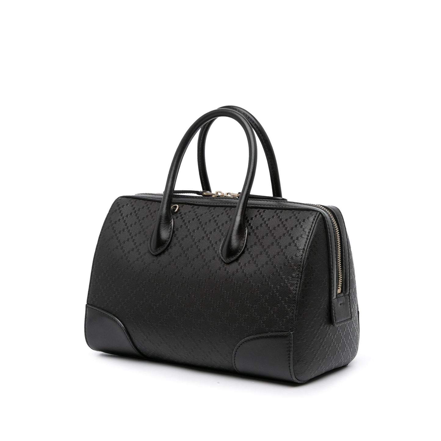 Gucci Diamante Leather Boston Bag