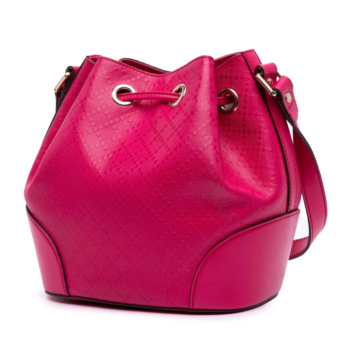 Gucci Diamante Leather Bright Bucket Bag