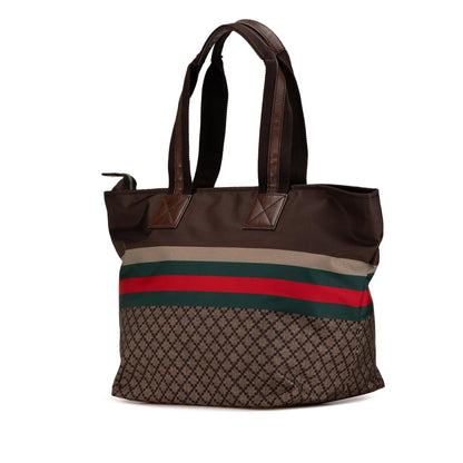 Gucci Diamante Nylon Web Tote