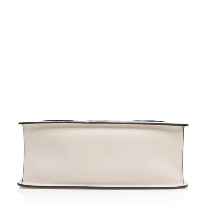 Gucci Embroidered Leather Floral Sylvie Top Handle