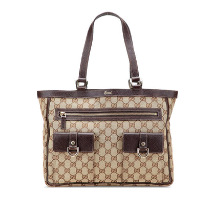 Gucci GG Canvas Abbey D Ring Pocket Tote