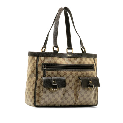 Gucci GG Canvas Abbey Pocket Tote (SHG-ZCIkk9)