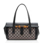 Gucci GG Canvas Bamboo Bullet Medium Satchel