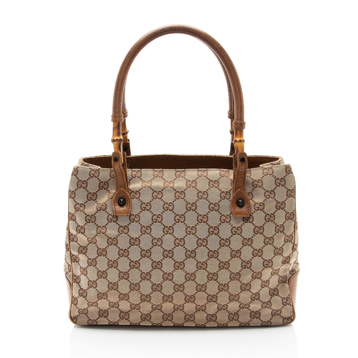Gucci GG Canvas Bamboo Tote (SHF-CF73dz)