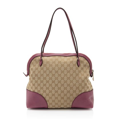 Gucci GG Canvas Bree Small Shoulder Bag (SHF-XhboVD)