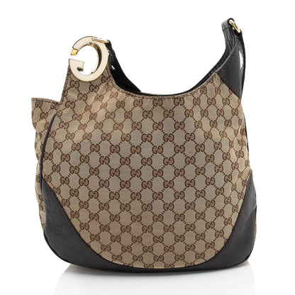 Gucci GG Canvas Charlotte Medium Shoulder Bag (SHF-2fr7e3)