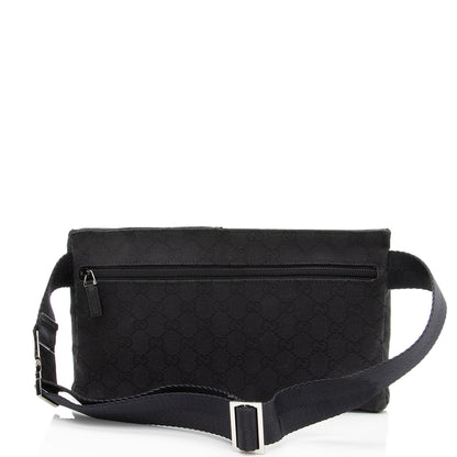 Gucci GG Canvas Double Pocket Belt Bag
