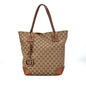 Gucci GG Canvas GG Charm Tote (SHG-s2pq0g)