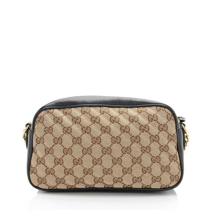 Gucci GG Canvas GG Marmont Small Shoulder Bag (SHF-vFaifH)