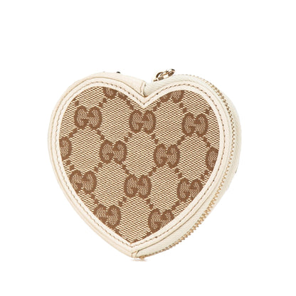 Gucci GG Canvas Heart Pouch (SHG-q2sF4m)