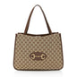 Gucci GG Canvas Leather Horsebit 1955 Tote