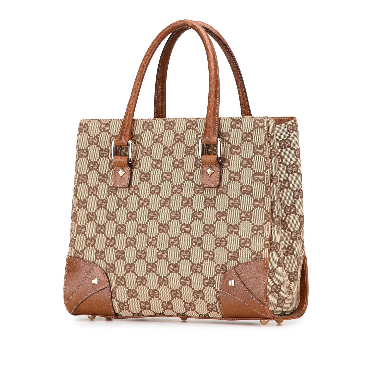Gucci GG Canvas Nailhead Handbag
