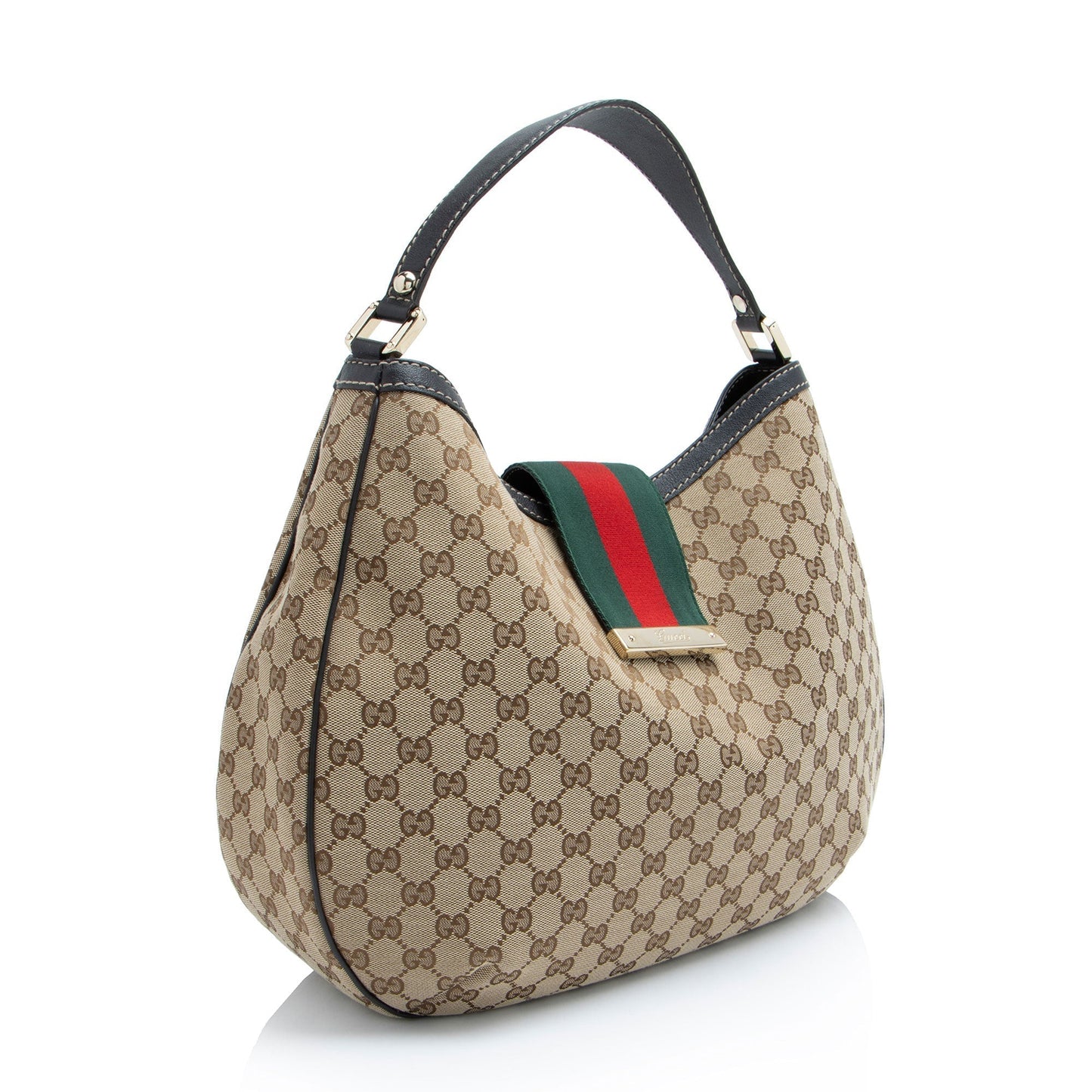 Gucci GG Canvas New Web Large Hobo (SHF-KEb6Ji)