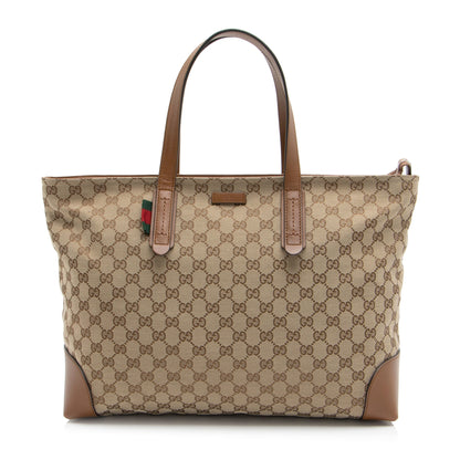 Gucci GG Canvas Large Tote (SHF-ksBIKd)
