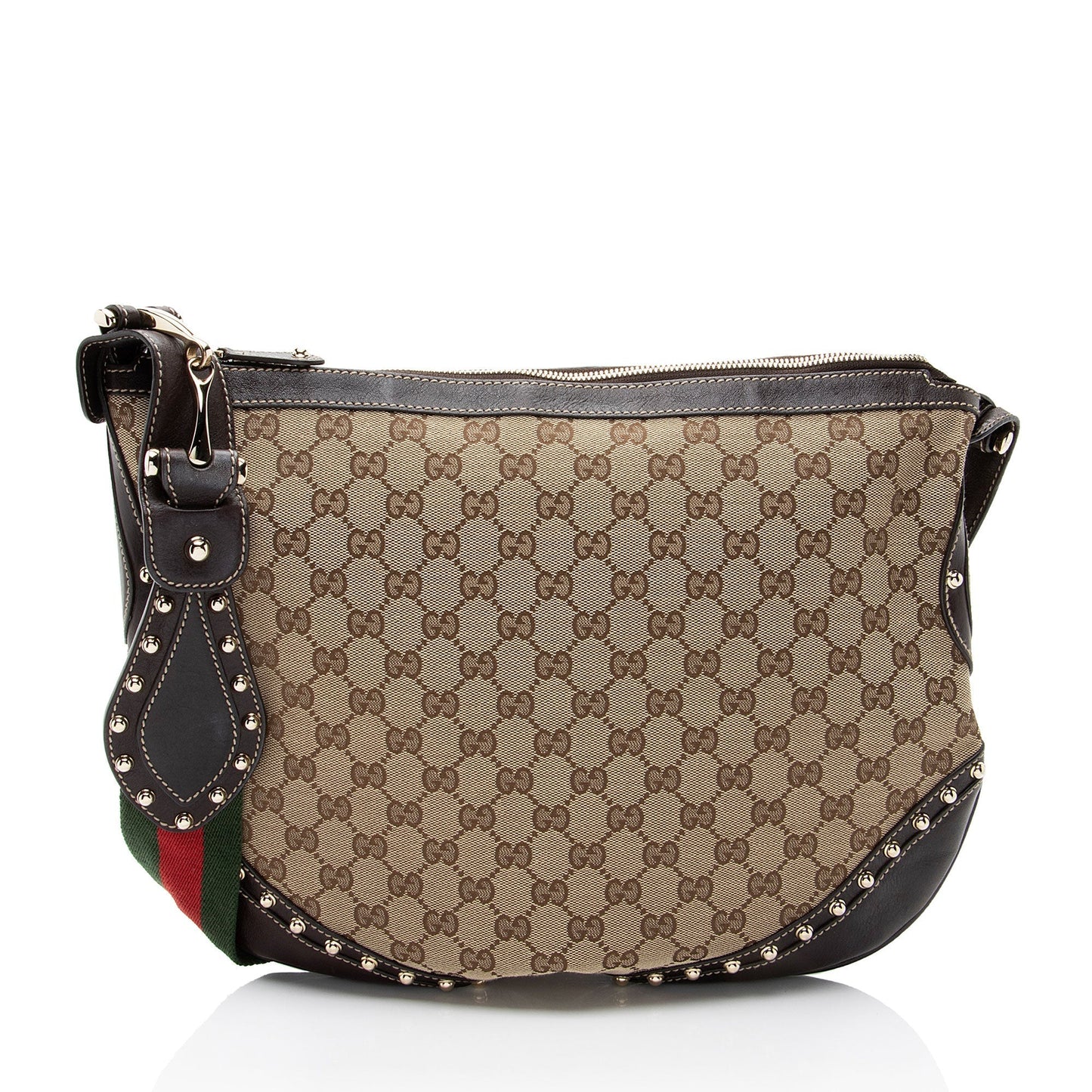Gucci GG Canvas Studded Pelham Medium Messenger