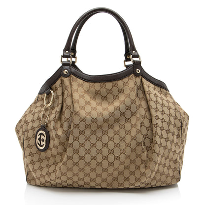 Gucci GG Canvas Sukey Large Tote (SHF-TIeYNz)