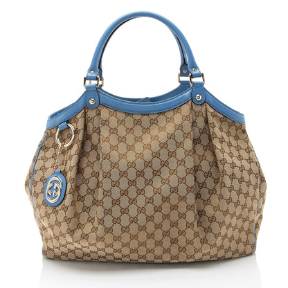 Gucci GG Canvas Sukey Large Tote (SHF-U1Nve5)