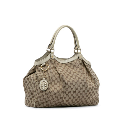 Gucci GG Canvas Sukey Tote (SHG-7pSVx4)
