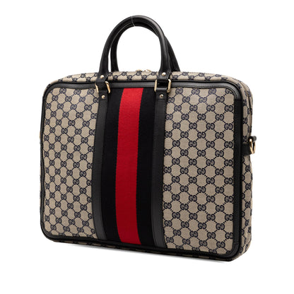 Gucci GG Canvas Web Briefcase