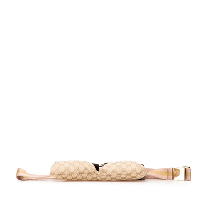 Gucci GG Canvas Web Double Pocket Belt Bag