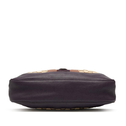 Gucci GG Canvas Web Jackie O Bouvier Crossbody