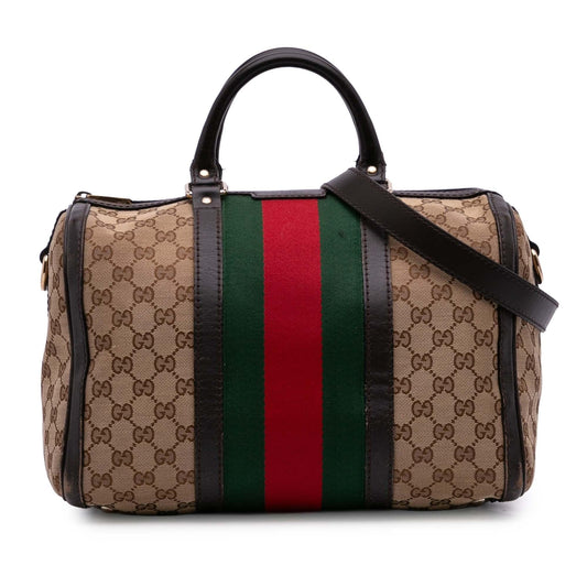 Gucci GG Canvas Web Joy Boston Bag