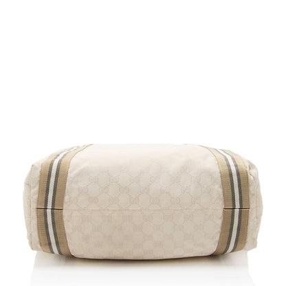 Gucci GG Canvas Web Tote (SHF-BIJnRj)