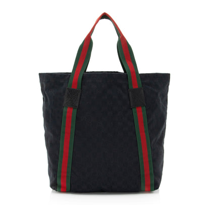 Gucci GG Canvas Web Tote