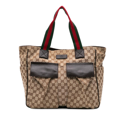 Gucci GG Canvas Web Tote
