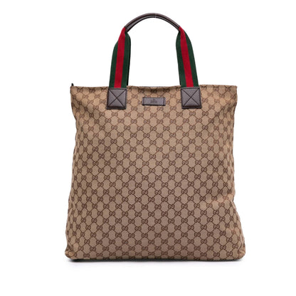 Gucci GG Canvas Web Tote