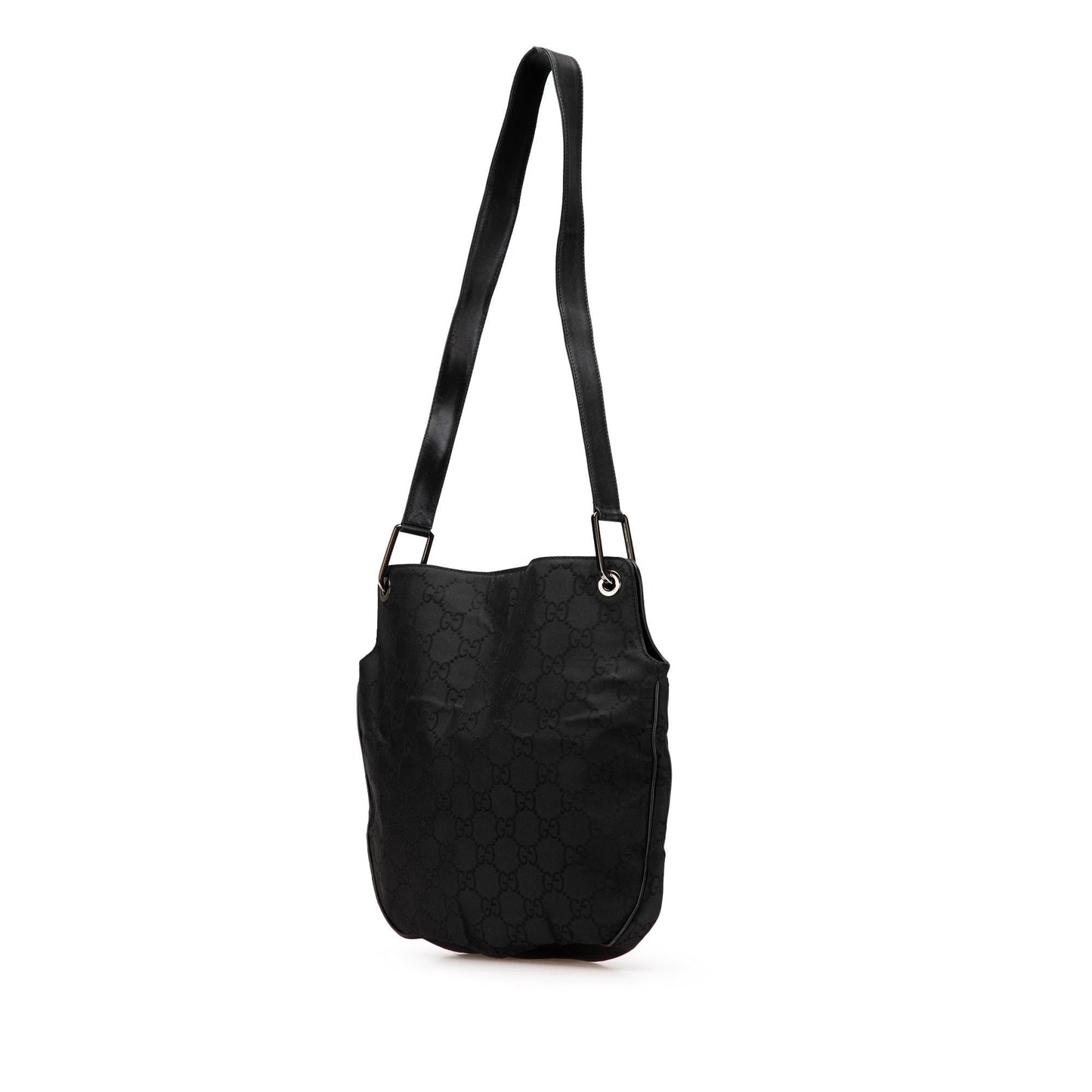 Gucci GG Canvas and Leather Shoulder Bag