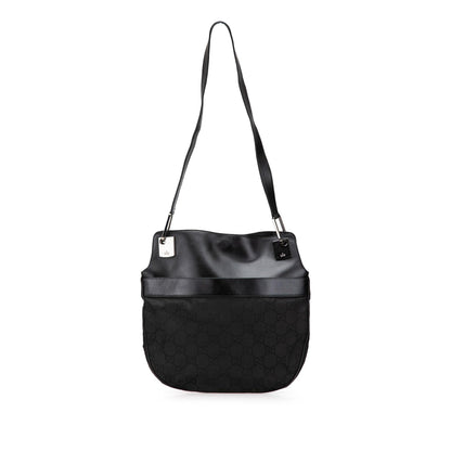 Gucci GG Canvas and Leather Shoulder Bag